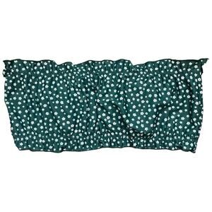 Boho Chic Ruffle Crop Top, Stretch Floral Bralette, Bra Top, Festival Green S